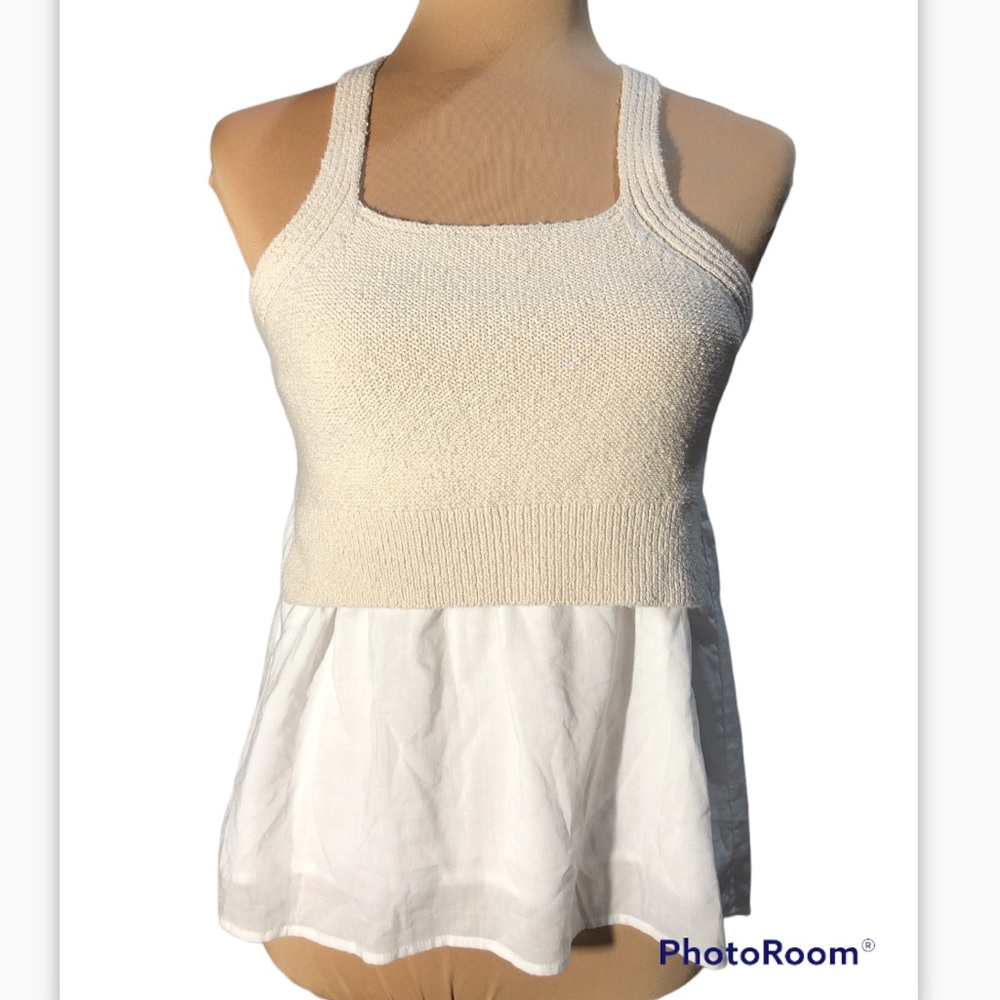 Anthropologie Jenna knit layered top